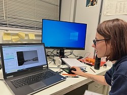 Priscillia focused on remote X-ray data collection !