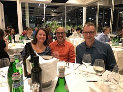 Brucellosis conference Gala diner with collaborators Jean Celli and Suzana Salcedo